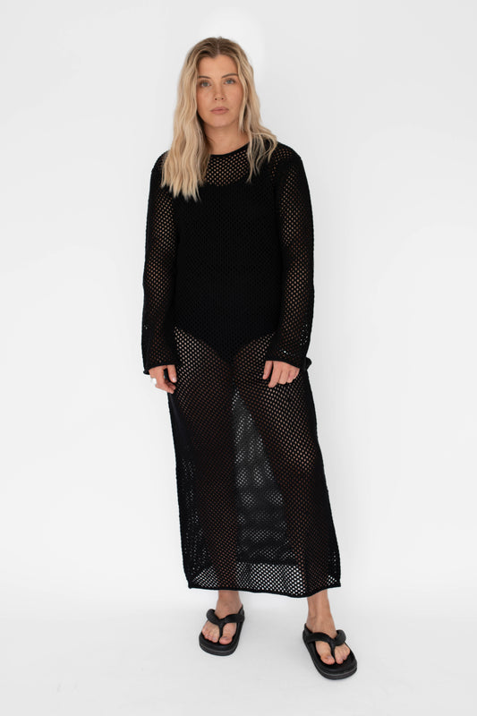 BEIGED // The Net Dress BLACK