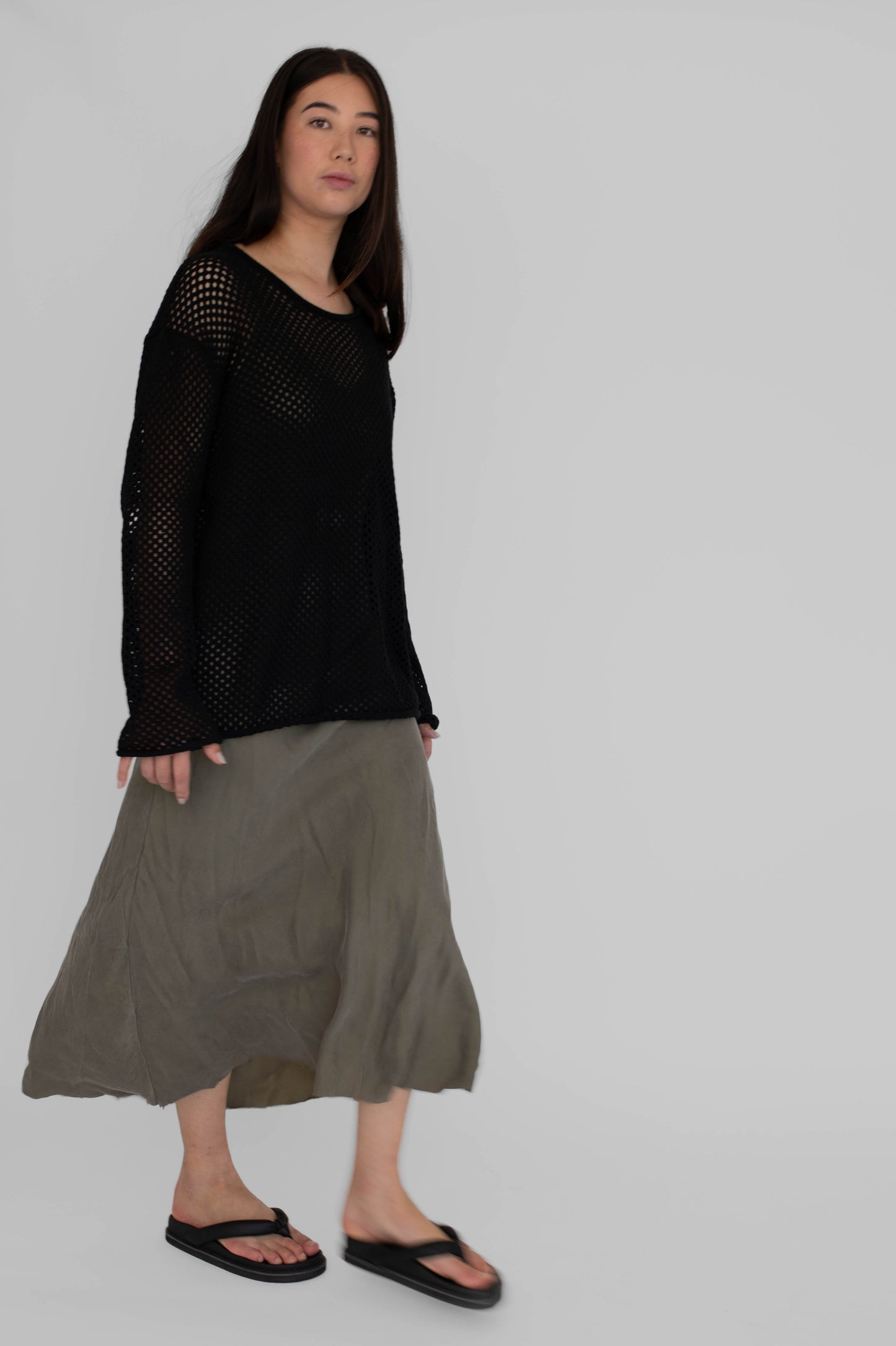 BEIGED // The Net Jumper BLACK