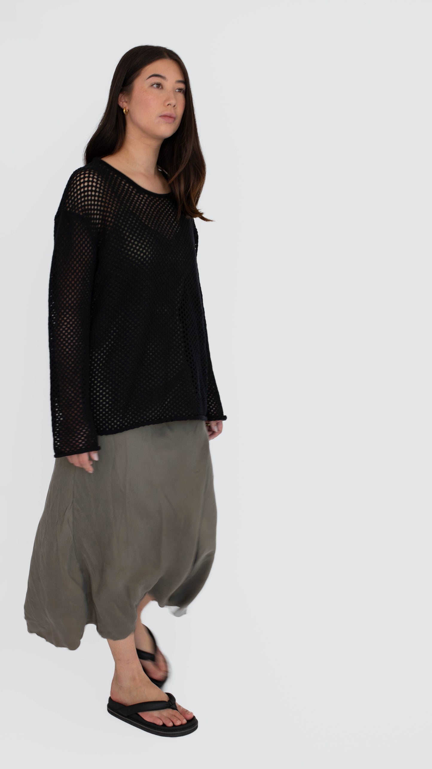BEIGED // The Net Jumper BLACK