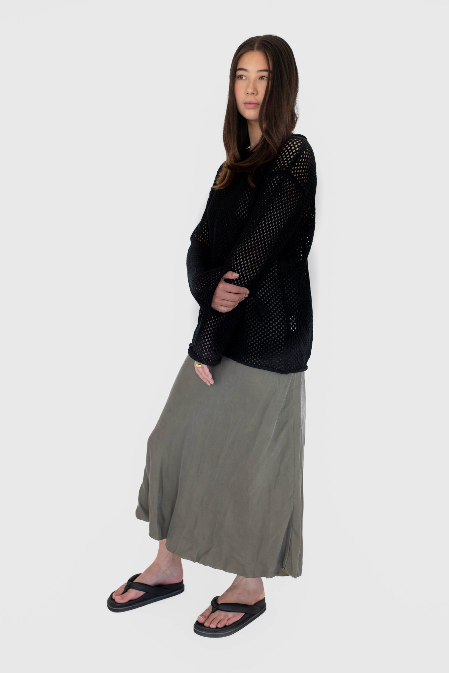 BEIGED // The Net Jumper BLACK