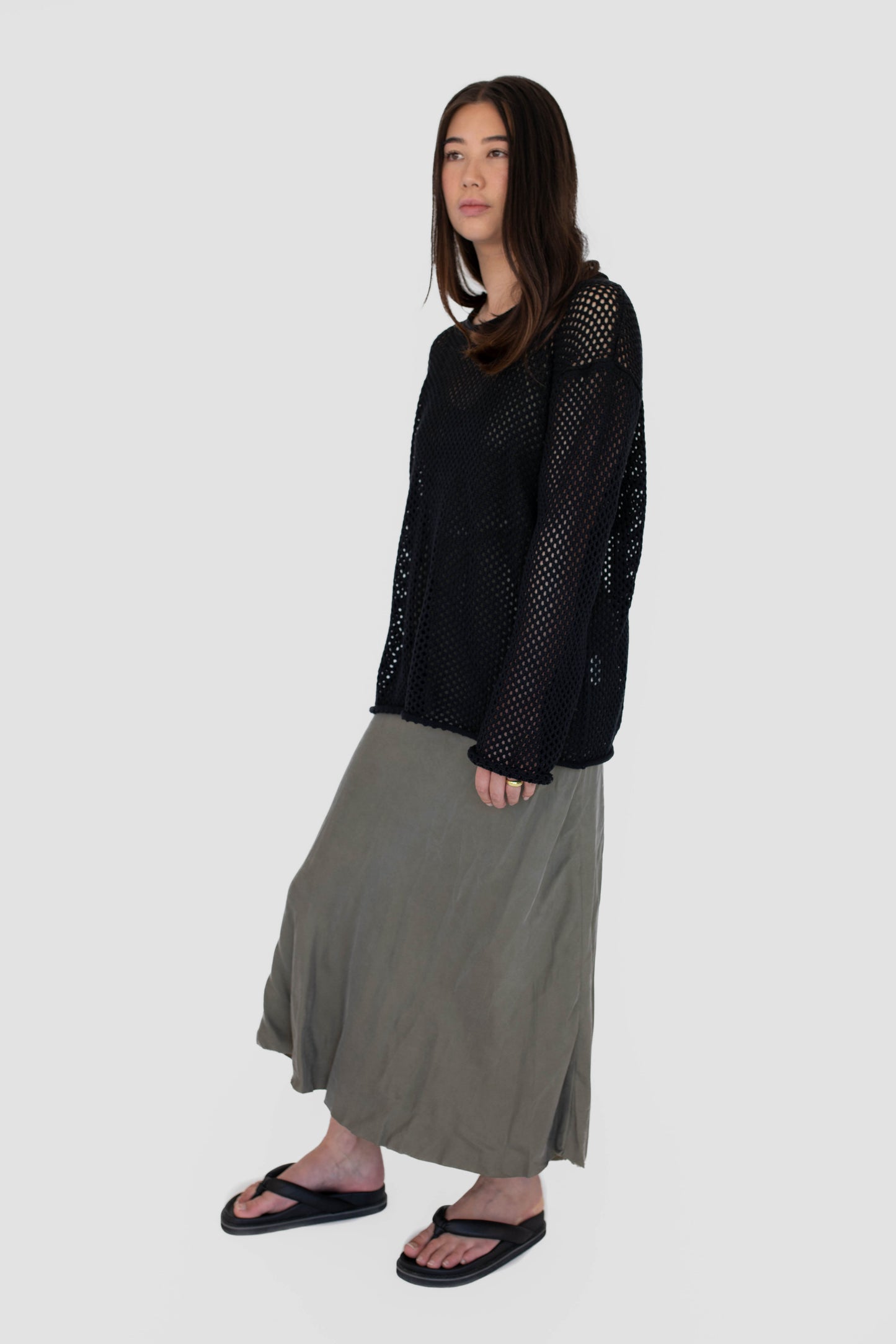 BEIGED // The Net Jumper BLACK