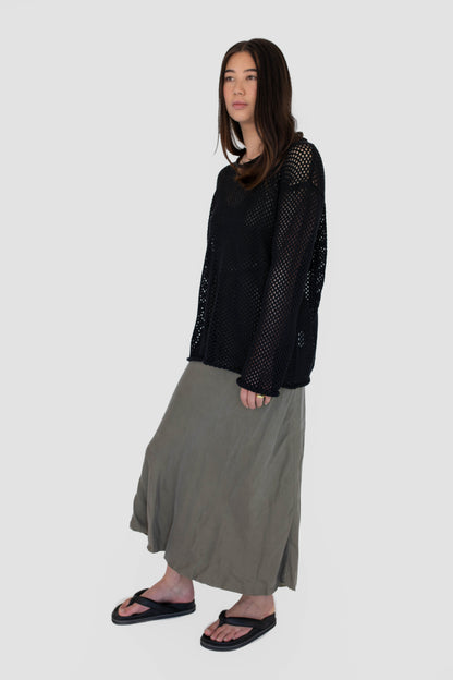 BEIGED // The Net Jumper BLACK