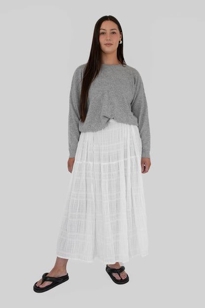 BEIGED // Charlie Skirt WHITE