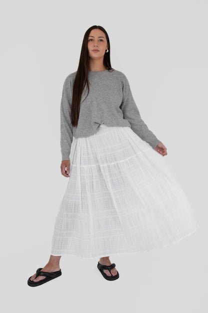 BEIGED // Charlie Skirt WHITE