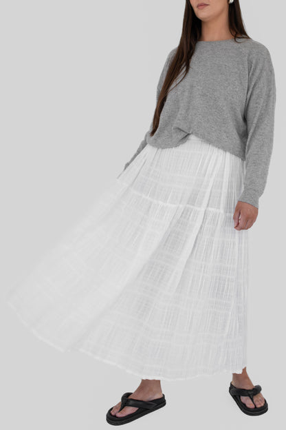 BEIGED // Charlie Skirt WHITE