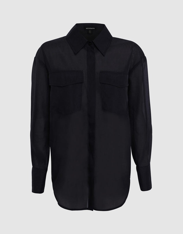 MOSSMAN // Oasis Shirt BLACK