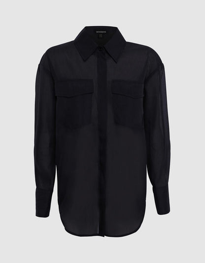 MOSSMAN // Oasis Shirt BLACK