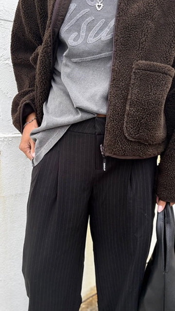 Berlin Reversible Fleece Jacket COFFEE