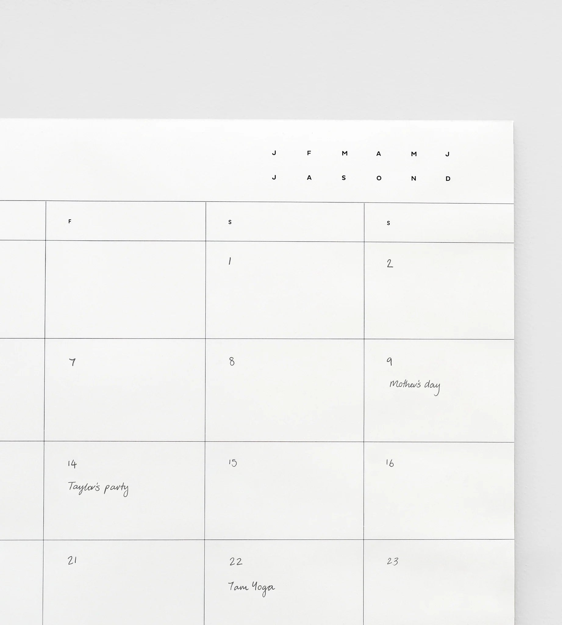 FATHER RABBIT // A2 Month Planner