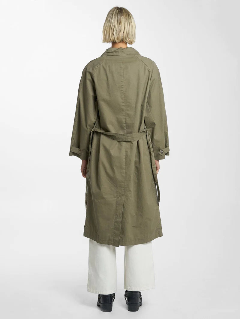 THRILLS // Adrianna Trench Coat ALOE