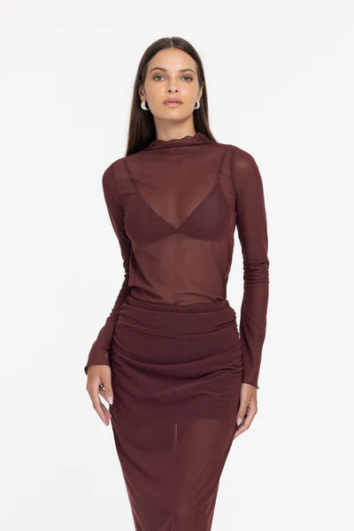 BLAK // A Little Bit More Top MAROON