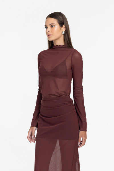BLAK // A Little Bit More Top MAROON