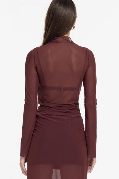 BLAK // A Little Bit More Top MAROON