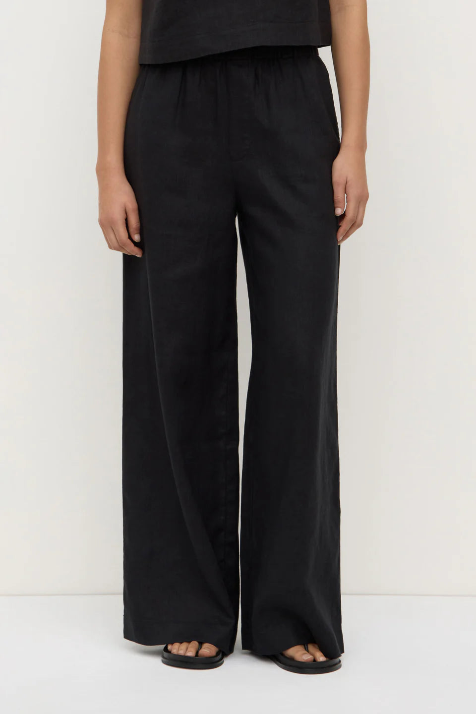 Everyday Linen Pant BLACK