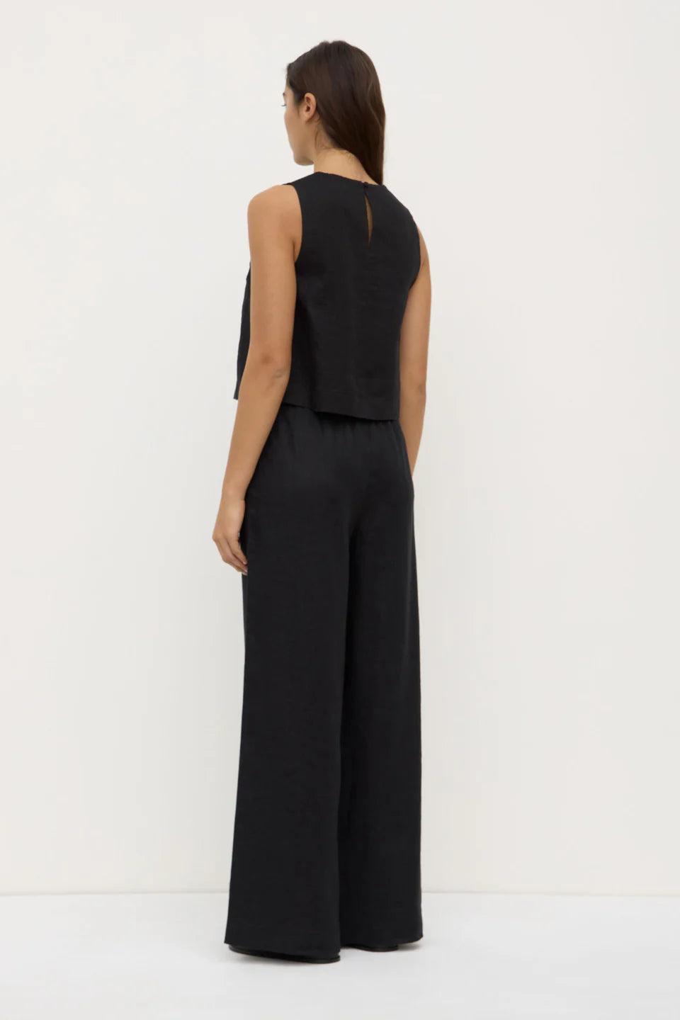 Everyday Linen Pant BLACK