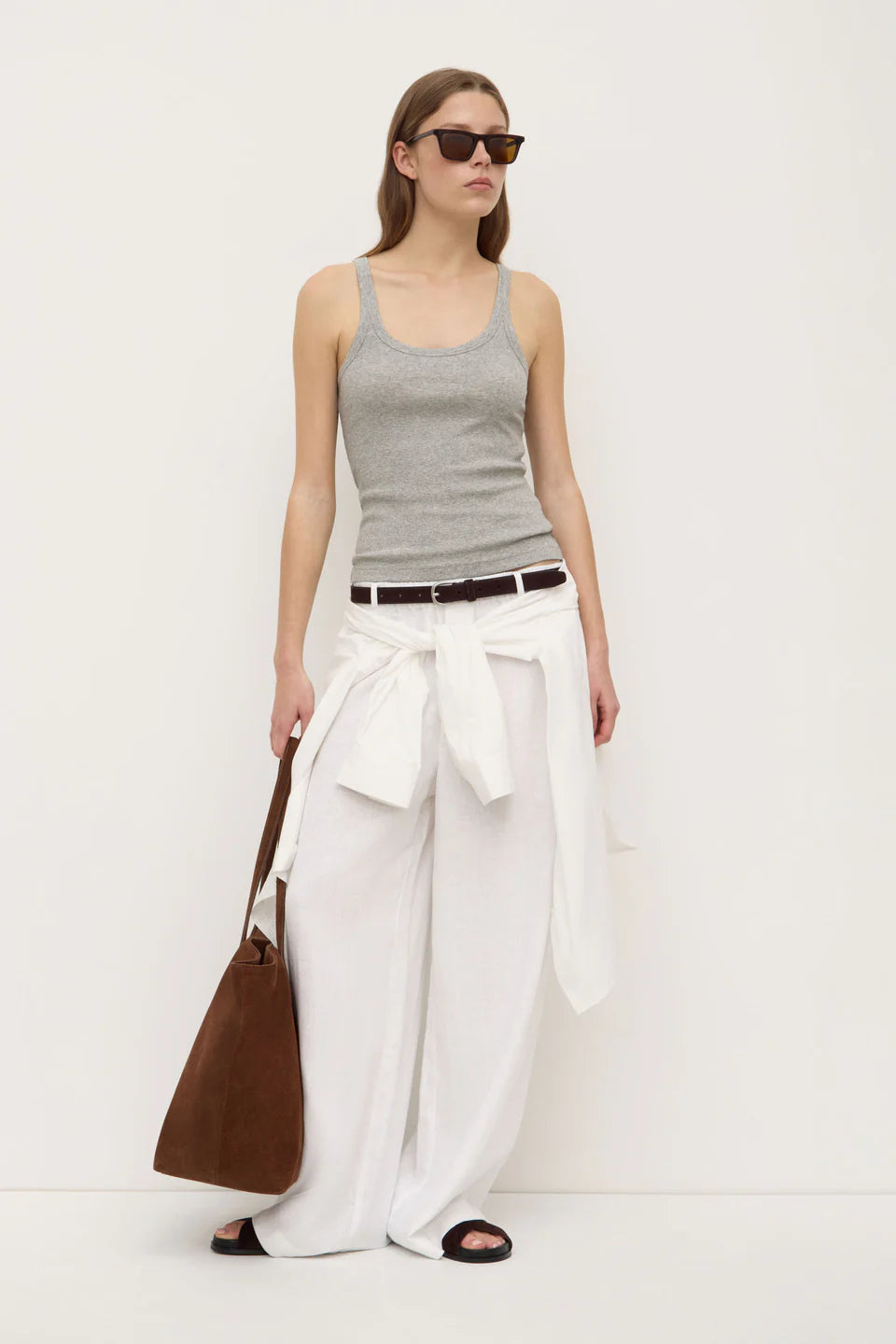 ASSEMBLY LABEL // Everyday Linen Pant WHITE