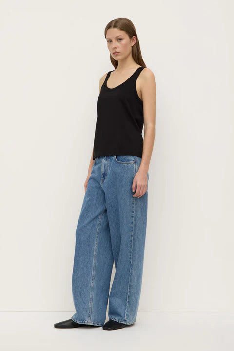 ASSEMBLY LABEL // Adria Jersey Tank BLACK