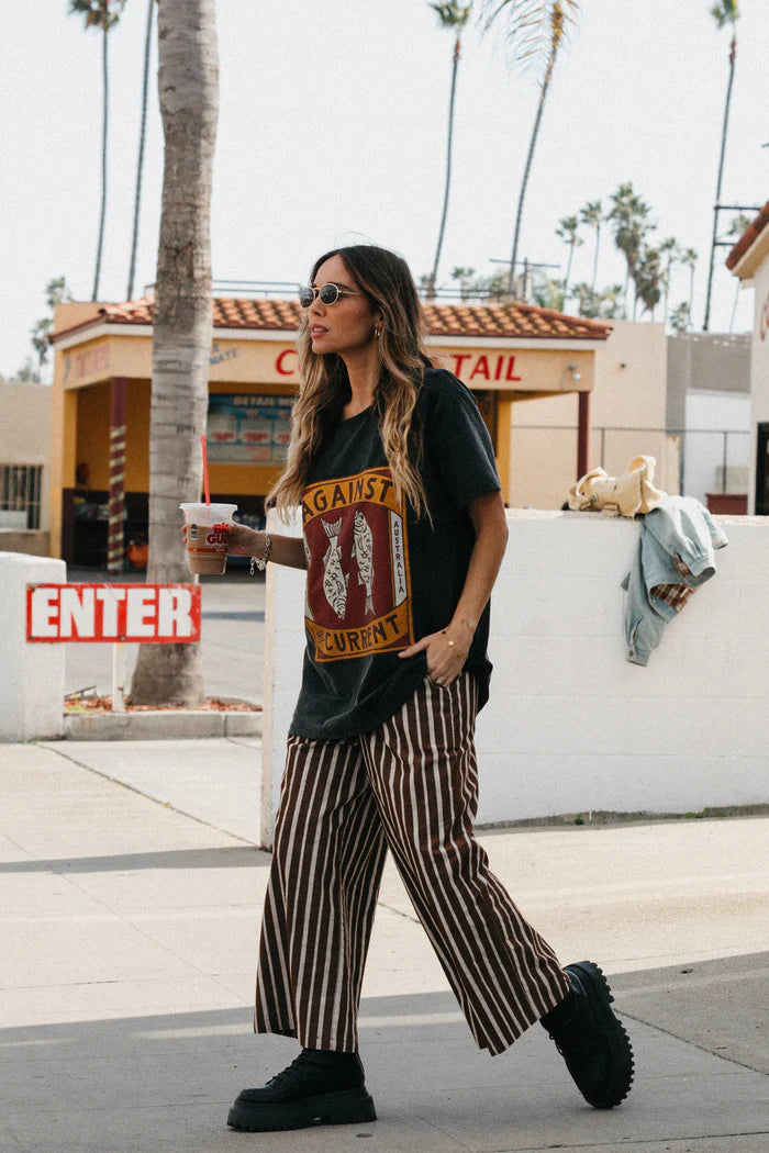 OTTWAY // Against the Current Tee WASHED BLACK