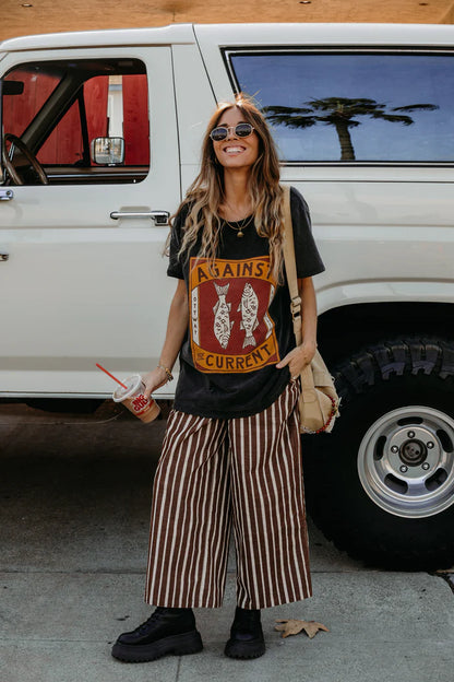 OTTWAY // Against the Current Tee WASHED BLACK