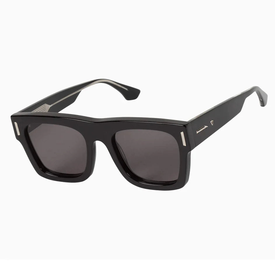 VALLEY // Alta GLOSS BLACK SILVER TRIM BLACK LENS
