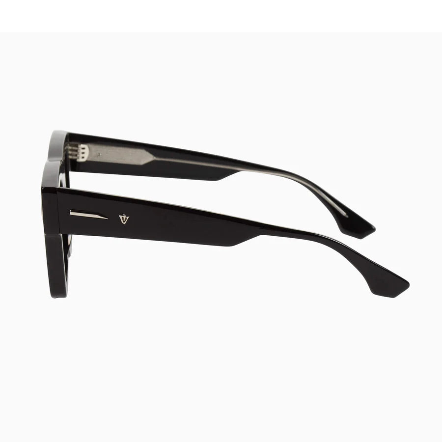 VALLEY // Alta GLOSS BLACK w. SILVER TRIM/BLACK LENS