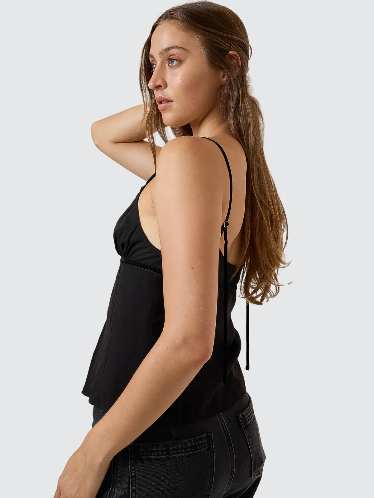 THRILLS // Asher Tie Top BLACK