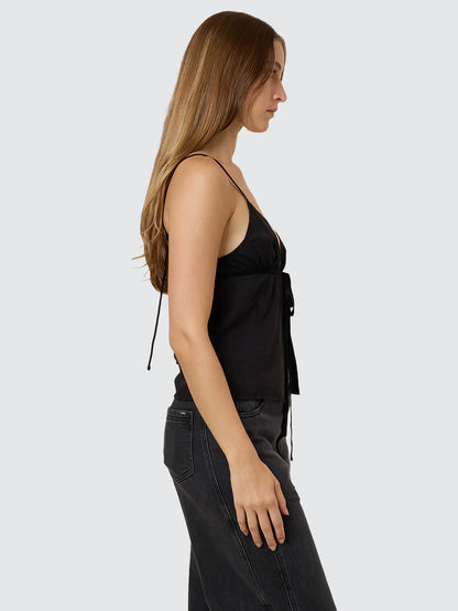 THRILLS // Asher Tie Top BLACK