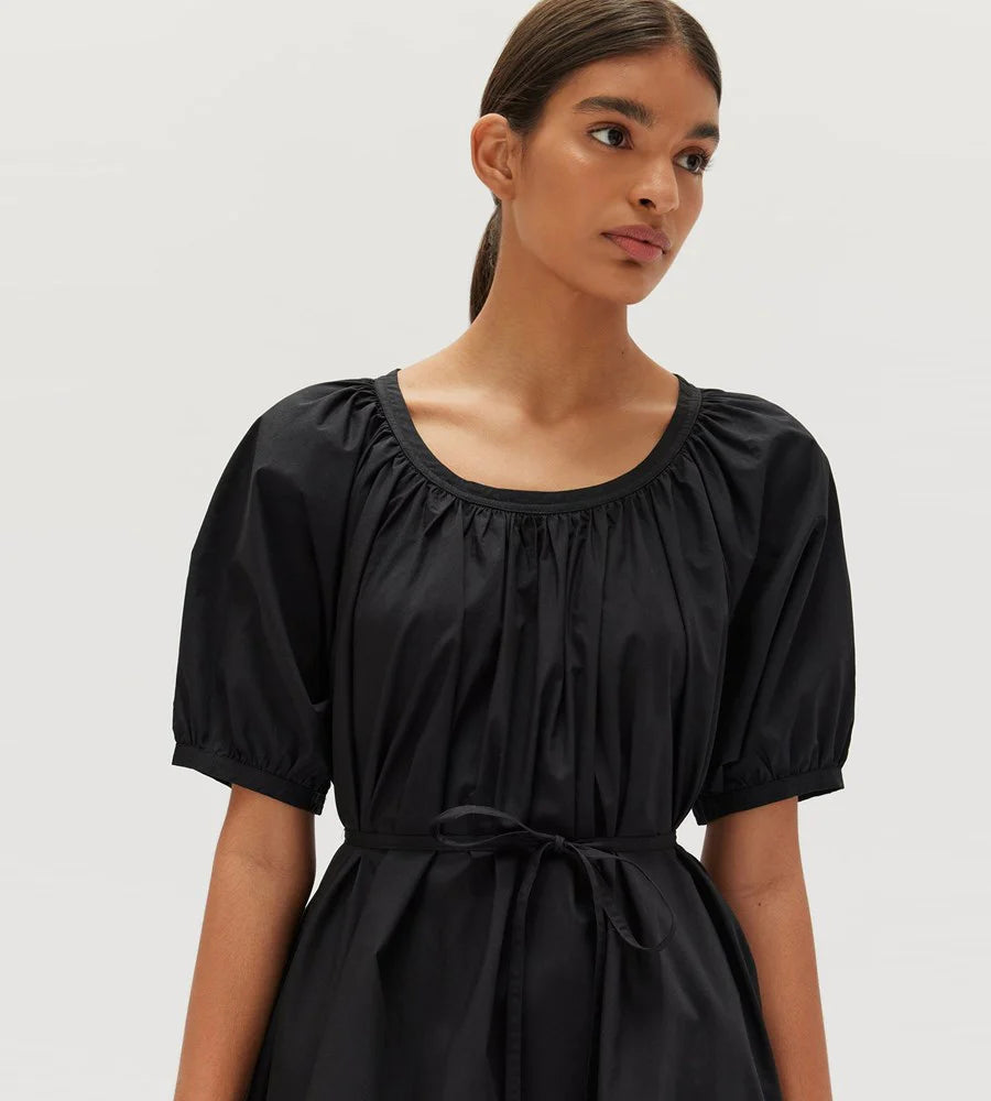 ASSEMBLY LABEL // Mathilde Poplin Dress BLACK