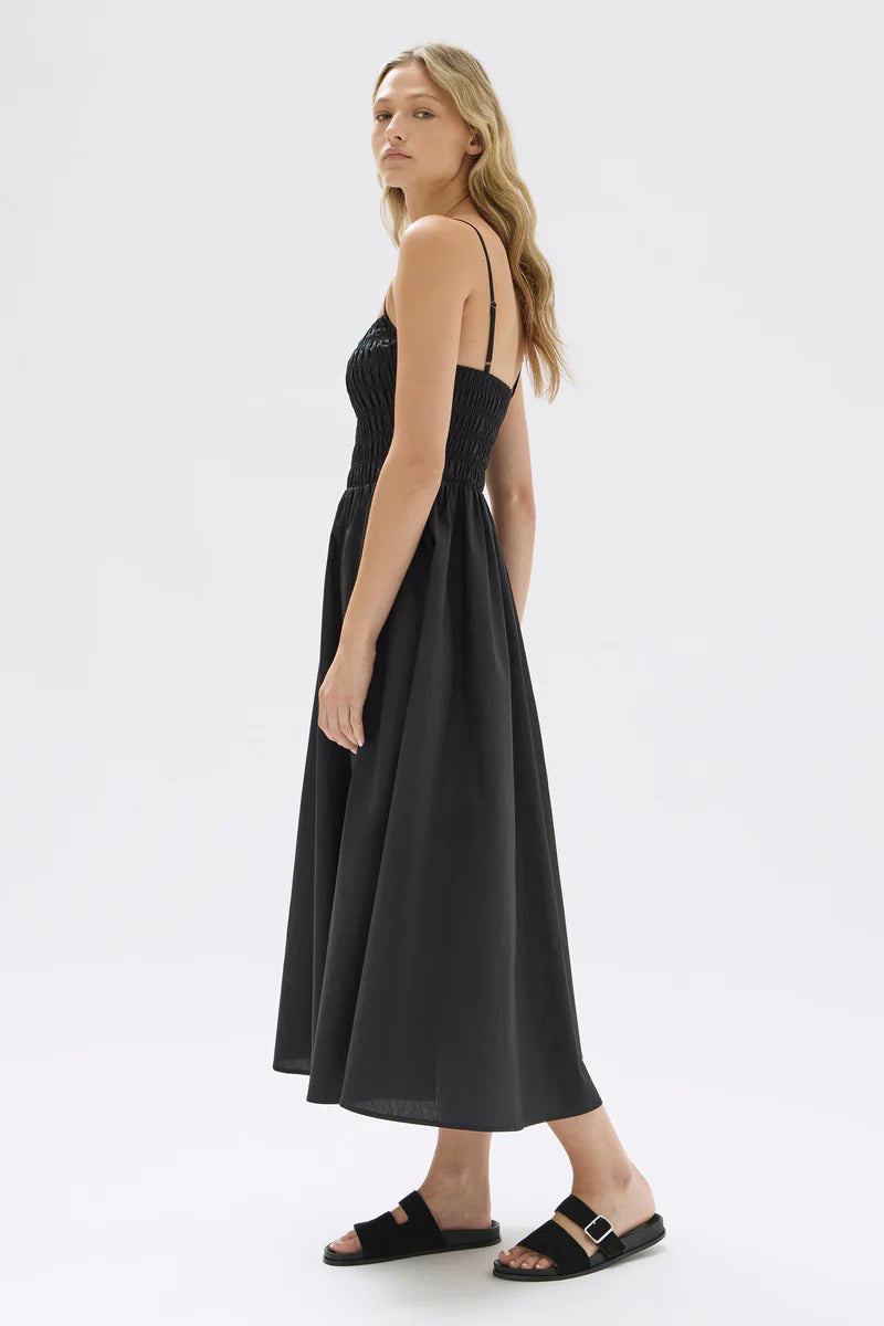 ASSEMBLY LABEL // Aubrey Rouched Dress BLACK