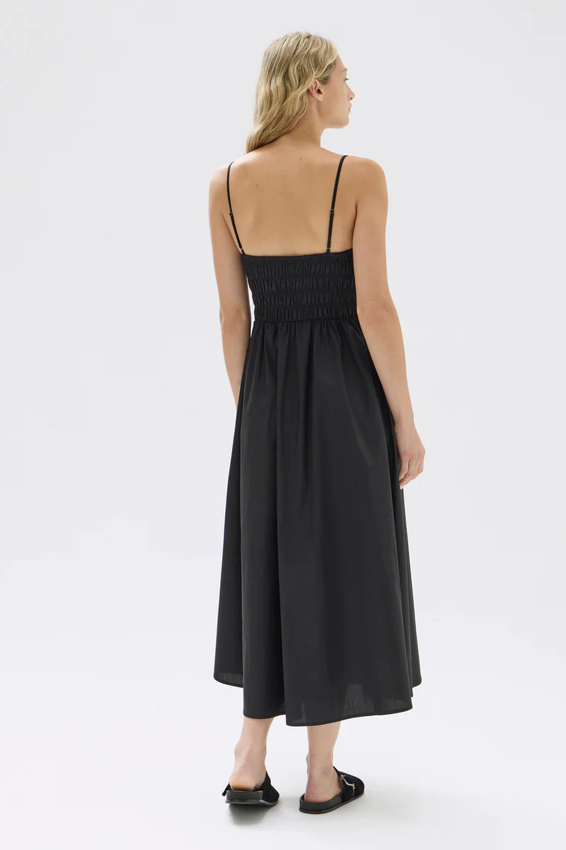 ASSEMBLY LABEL // Aubrey Rouched Dress BLACK