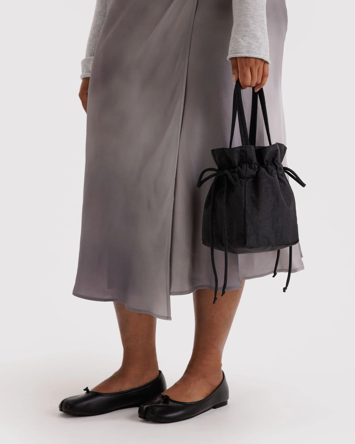 SMALL Nylon Drawstring Bag BLACK