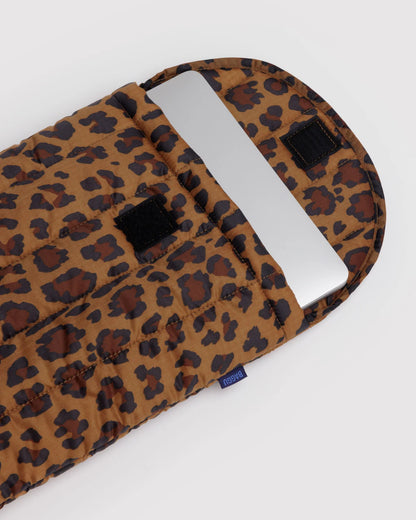 BAGGU // Puffy Laptop Sleeve 13"/14" LEOPARD