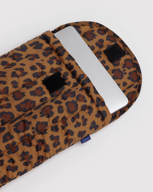 BAGGU // Puffy Laptop Sleeve 13"/14" LEOPARD