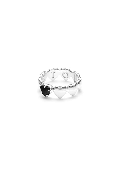SGC // Band Of Hearts Ring ONYX