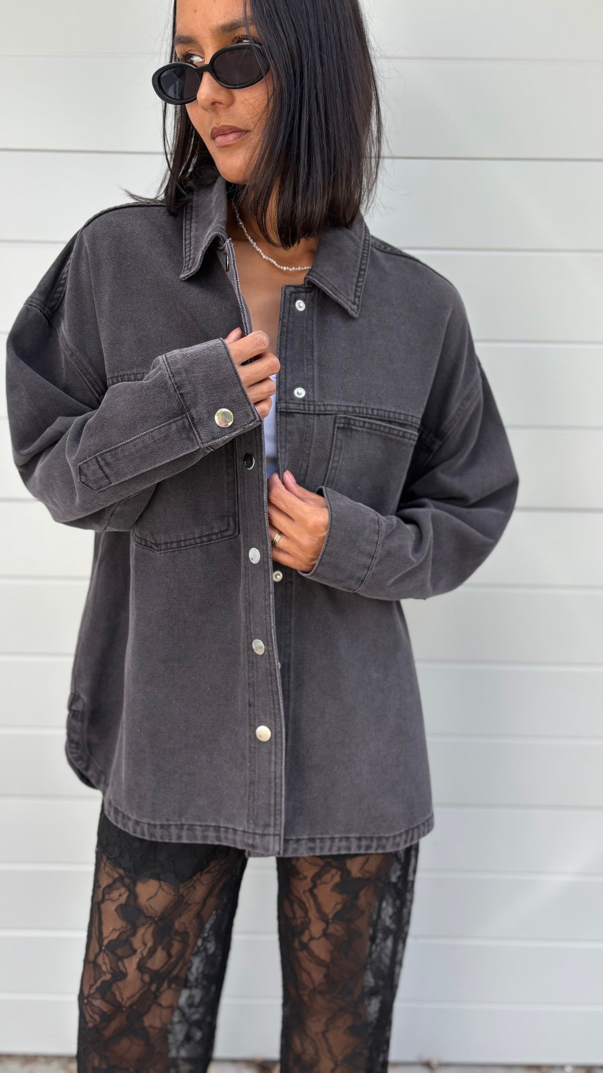 PRE-LOVED // FEDERATION Acid Wash Denim Jacket