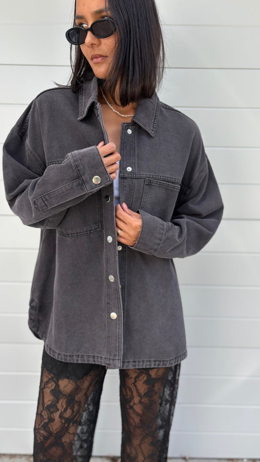 PRE-LOVED // FEDERATION Acid Wash Denim Jacket