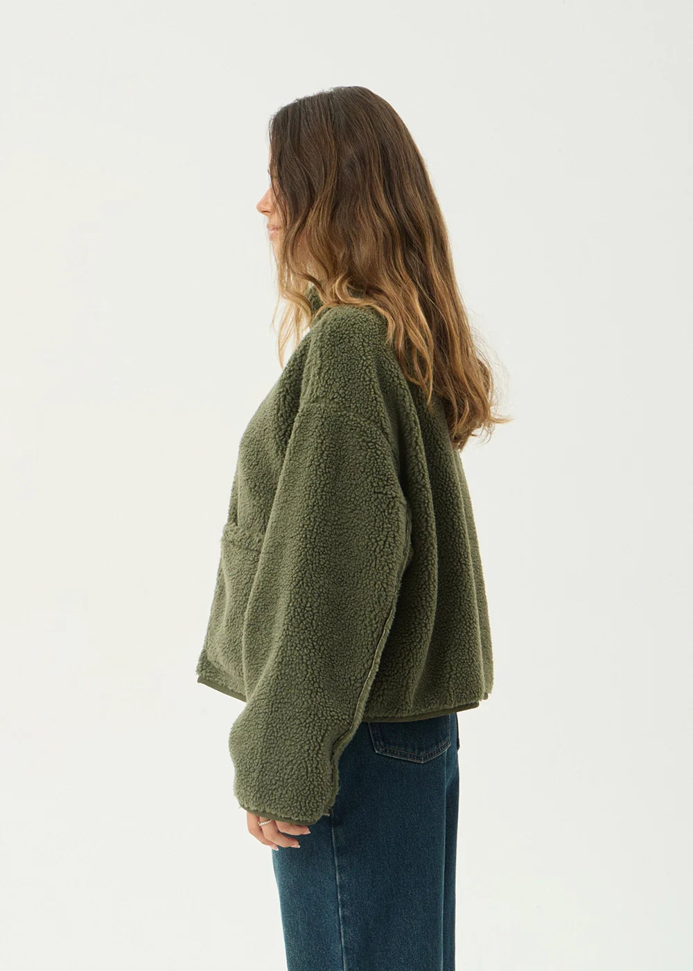 Berlin Reversible Fleece Jacket DEEP OLIVE