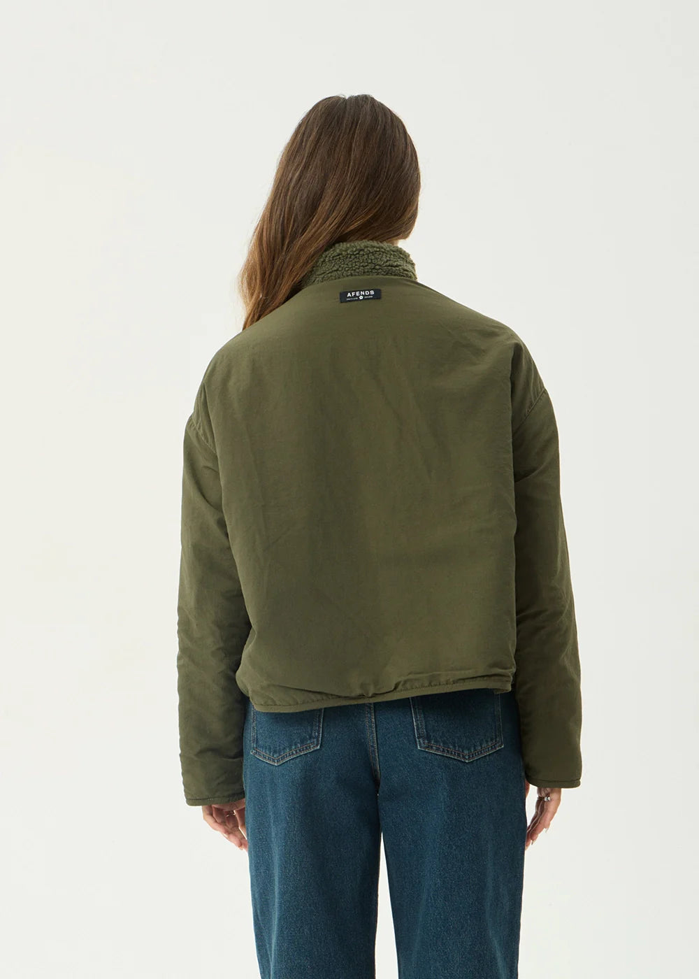 Berlin Reversible Fleece Jacket DEEP OLIVE