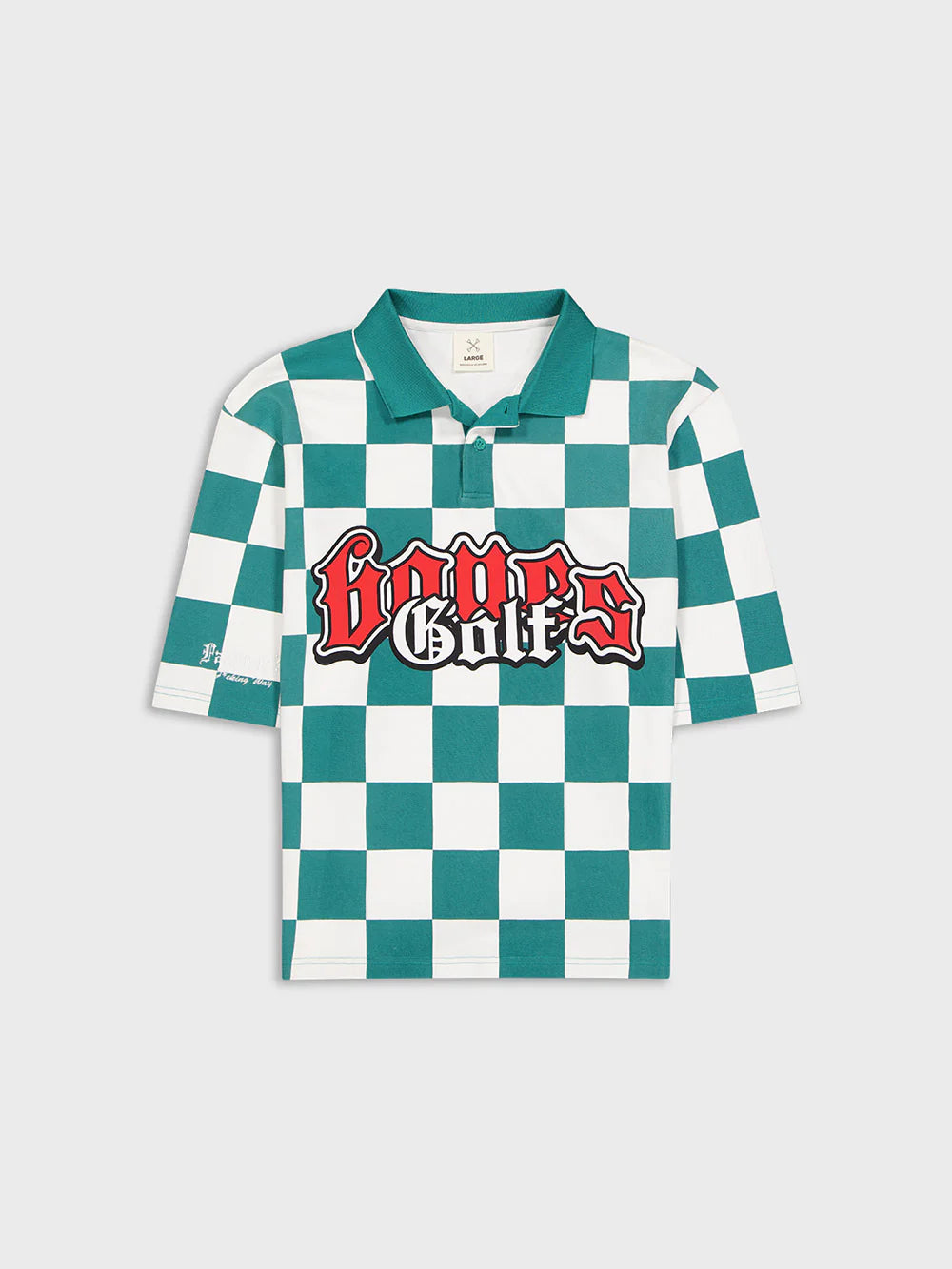 BILLY BONES // 19th Hole Check Polo GREEN
