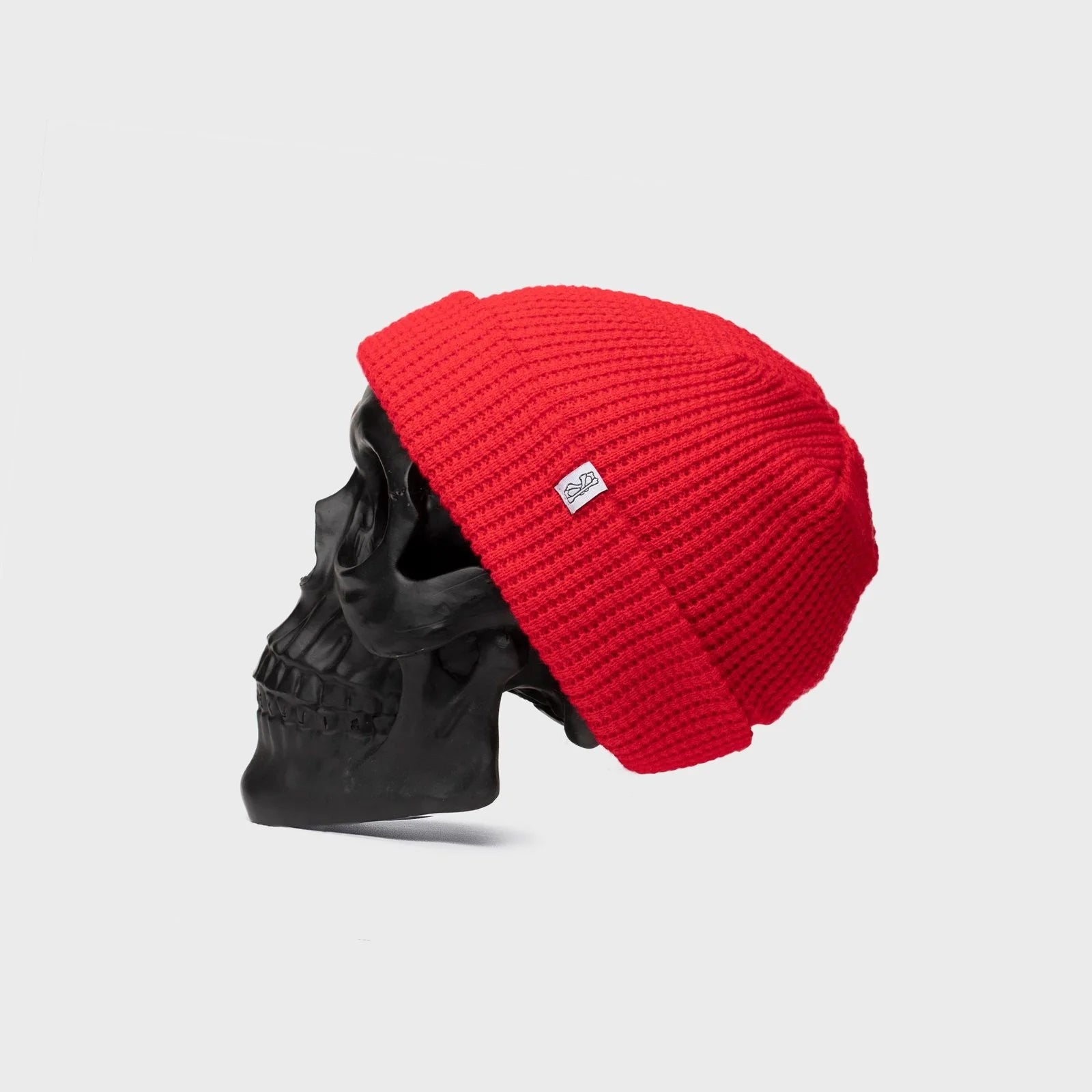 BILLY BONES // Waffle Knit Beanie CHERRY BOMB