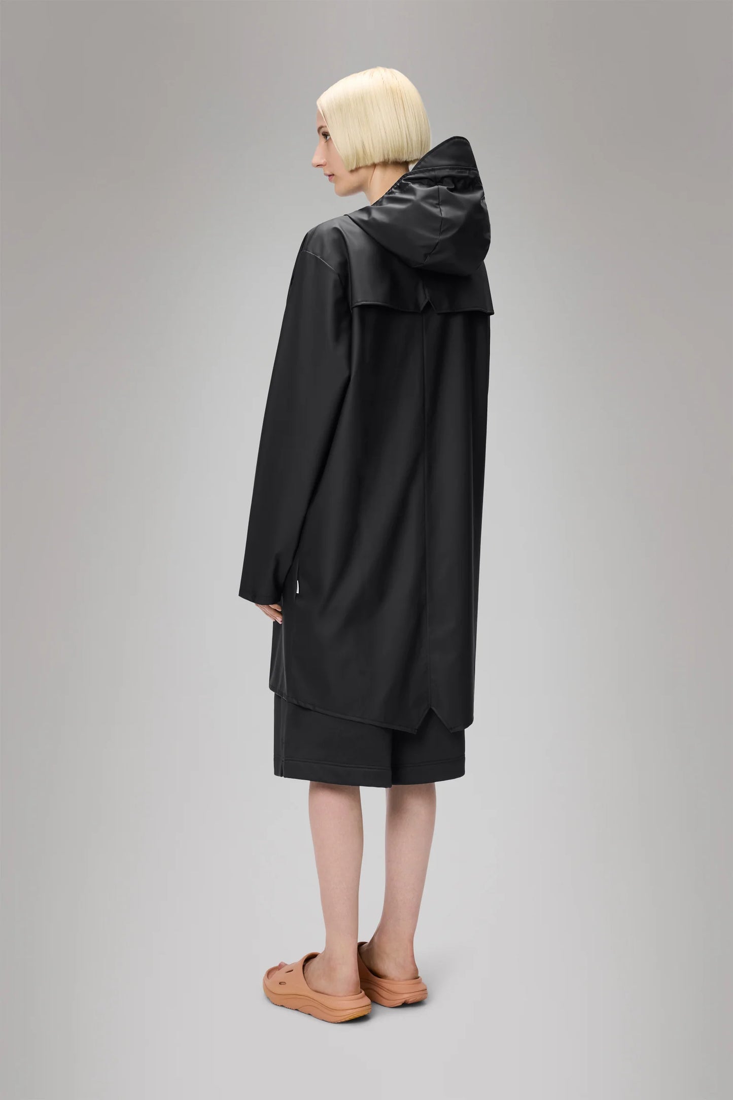 RAINS // UNISEX Long Jacket BLACK