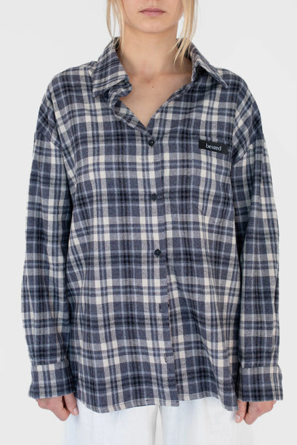 BEIGED // Blue Flannel Shirt