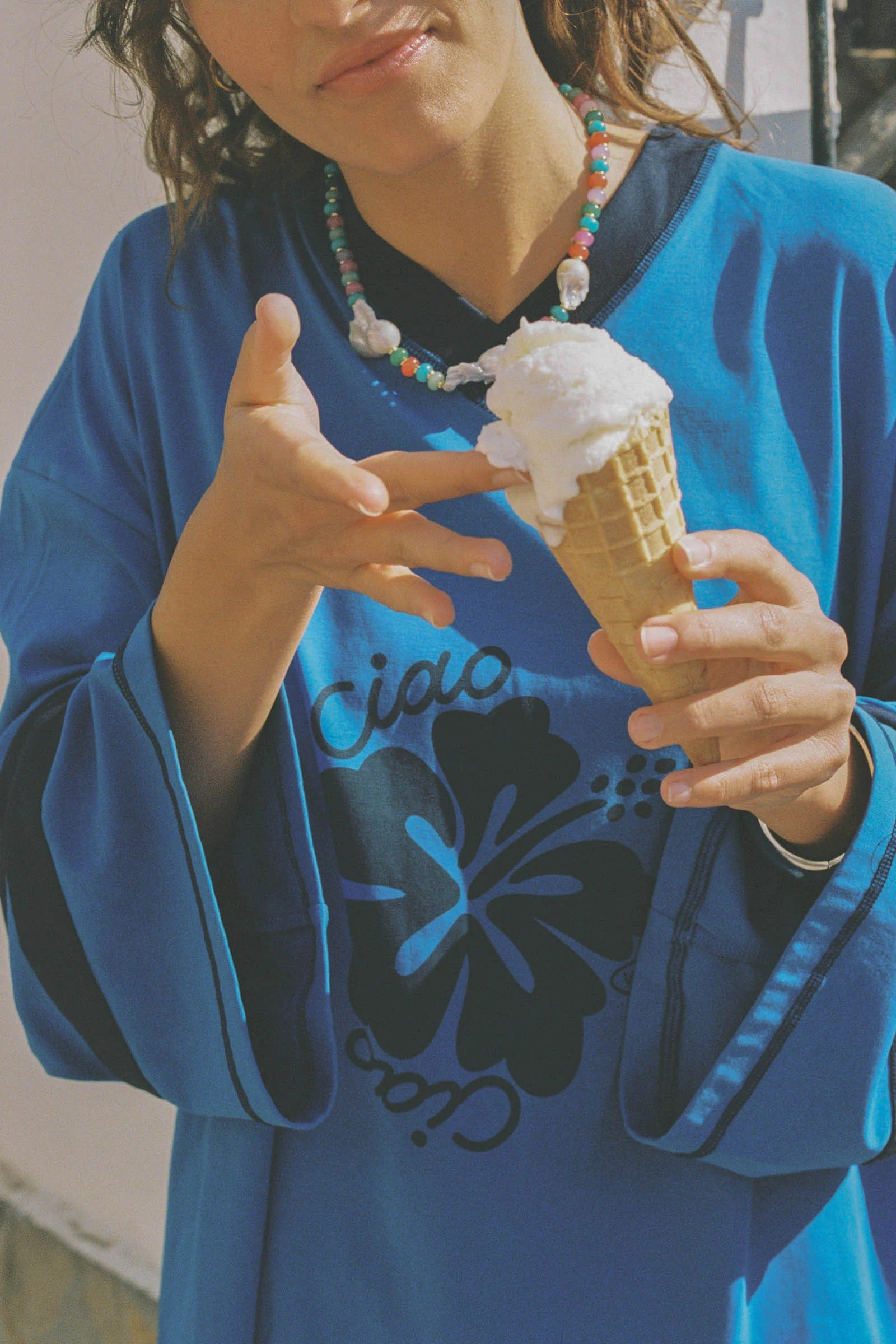 Blue Hibiscus Speedway Tee