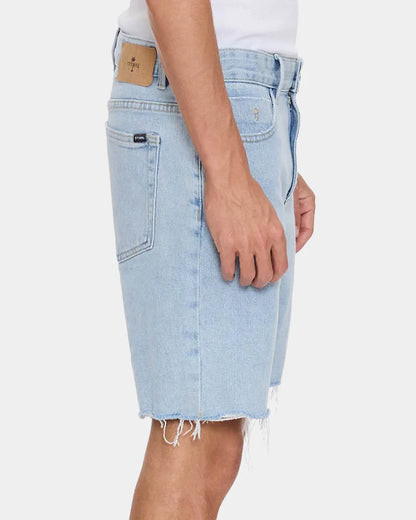THRILLS // Bones Raw Denim Short SERENITY BLUE