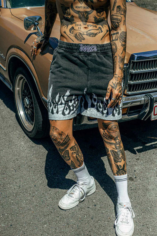 BILLY BONES // Burner Shorts WASHED BLACK