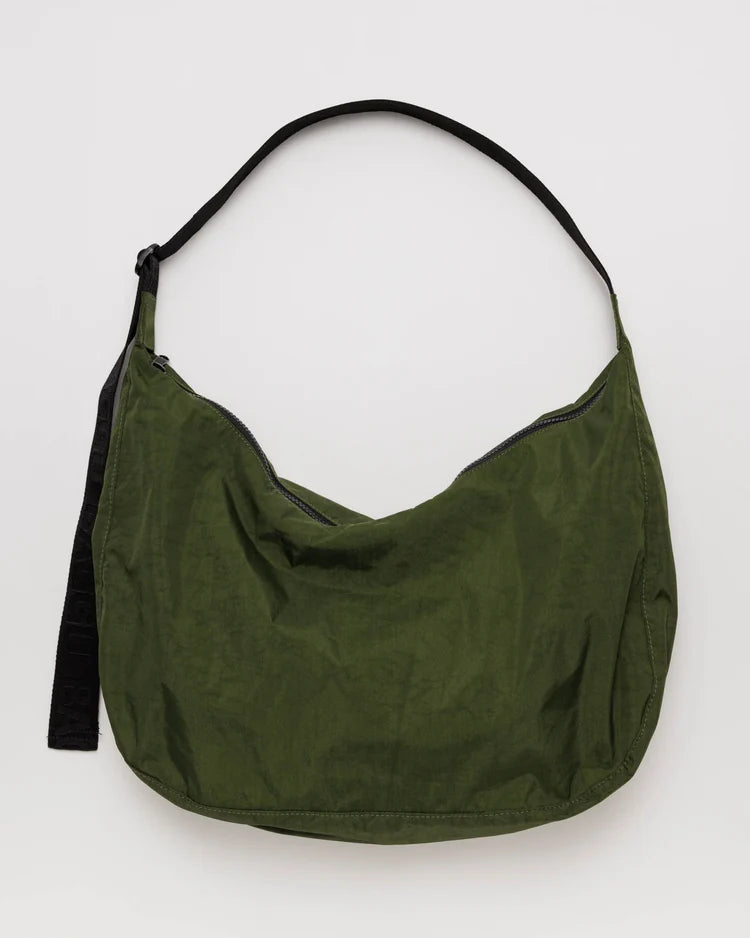 BAGGU // LARGE Nylon Crescent Bag LAUREL