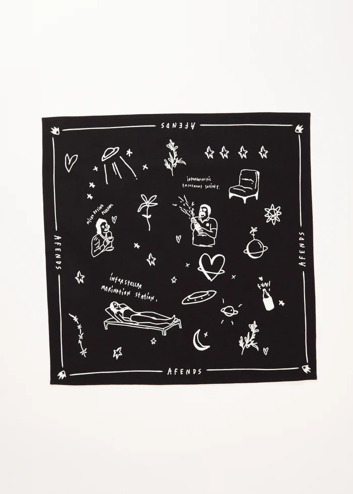 AFENDS // Funhouse Bandana BLACK