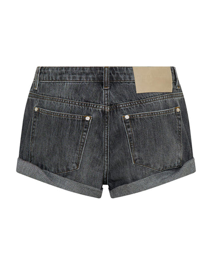 ONE TEASPOON // Bandit Low Waist Short CHARCOAL