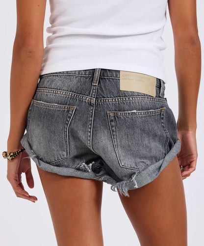 ONE TEASPOON // Bandit Low Waist Short CHARCOAL