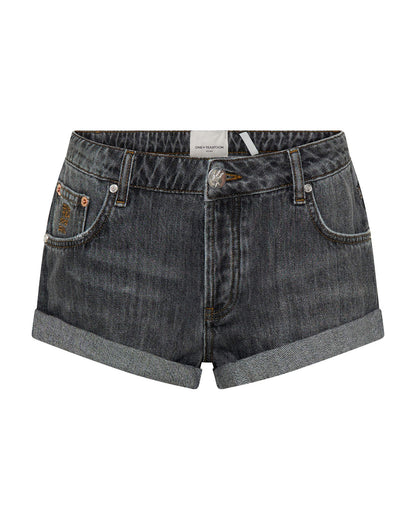 ONE TEASPOON // Bandit Low Waist Short CHARCOAL